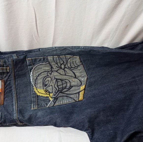 32x34 FUBU PLATINUM JEANS VINTAGE - Picture 1 of 5